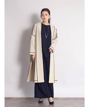 パイピングデザインリバーシブルコート