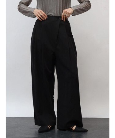 ラップデザインワイドパンツ