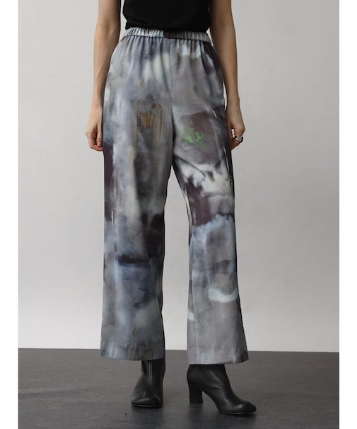 オリジナル転写プリントワイドパンツ