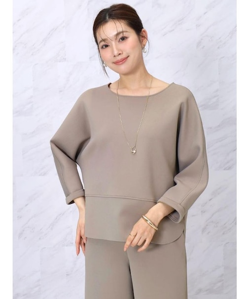 ダンボールニットドルマンプルオーバー