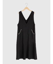 パールポケットプリーツジャンパースカート