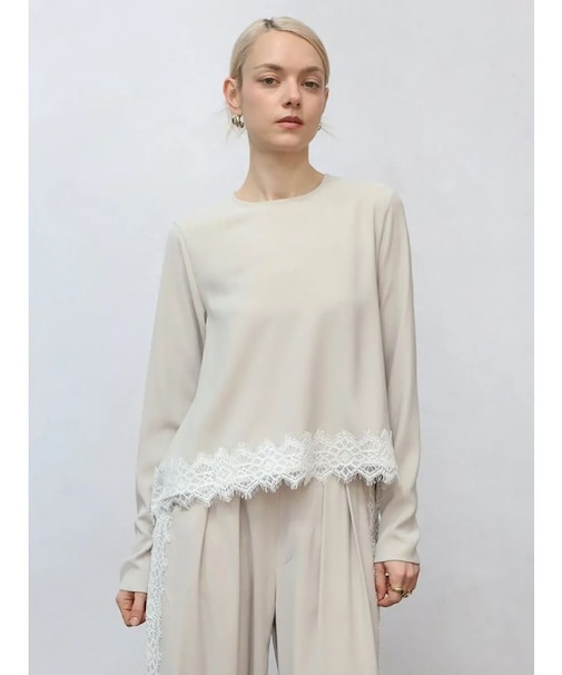 レースドッキングブラウス