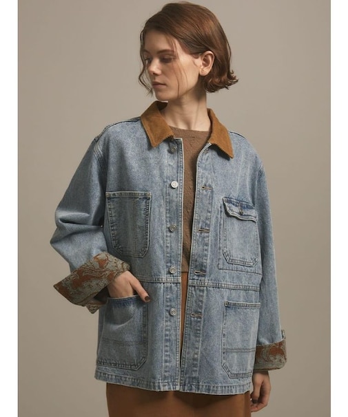 ワークポケットデニムジャケット