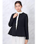 ハイストレッチノーカラーペプラムジャケット
