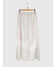 ドットレースデザインスカート