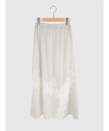 ドットレースデザインスカート