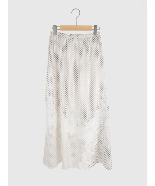 ドットレースデザインスカート