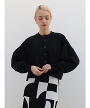 ボンディングクルーネックカーディガン