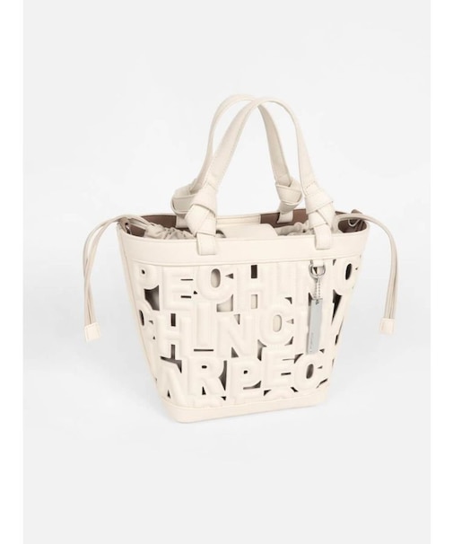 ロゴレターカッティングトートバッグ