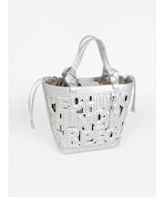 ロゴレターカッティングトートバッグ