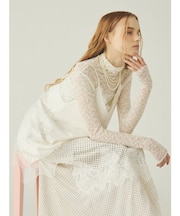 レース切り替えキャミソールトップス