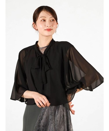 前後2WAYリボンタイブラウス