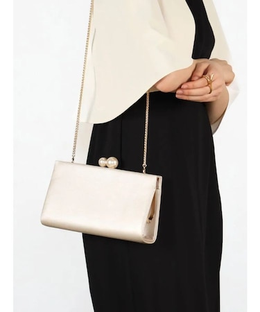 アクセントパールクラッチバック