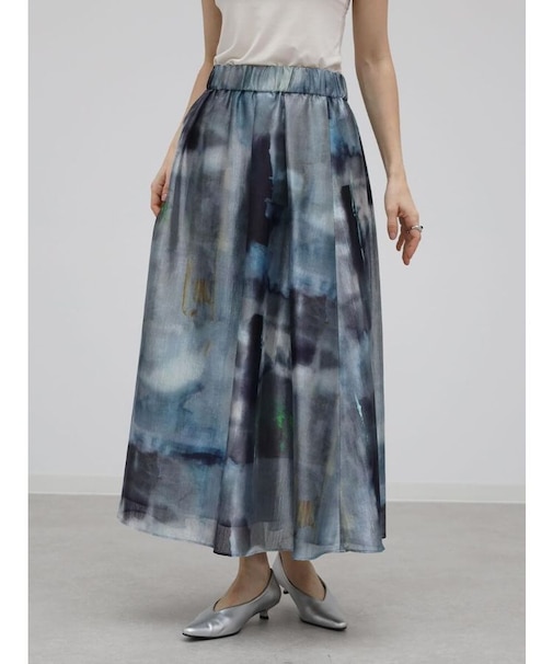 オリジナル転写プリントギャザースカート