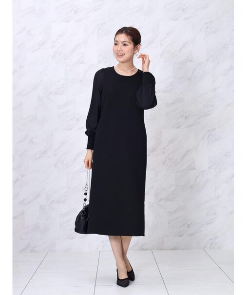 シアースリーブIラインワンピース