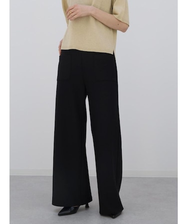 カットジョーゼットフロントポケットパンツ