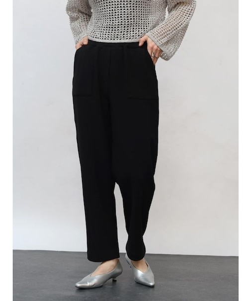 ワイドポケット裏起毛パンツ