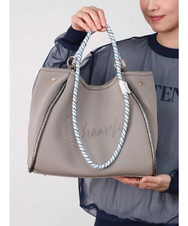 “Cheerful”ネオプレン2wayハンドルトート