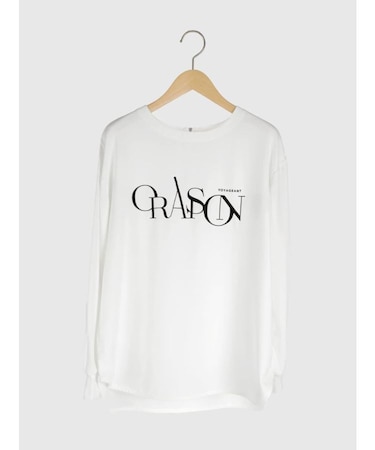 バックファスナーフロッキーロゴトップス