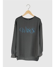 バックファスナーフロッキーロゴトップス