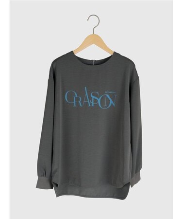 バックファスナーフロッキーロゴトップス