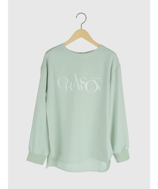 バックファスナーフロッキーロゴトップス