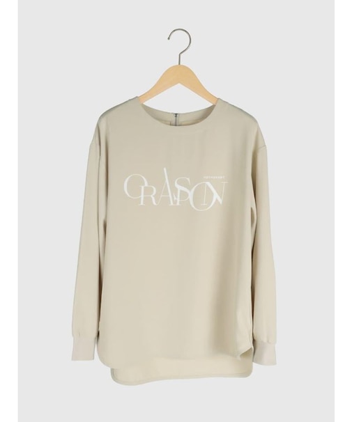 バックファスナーフロッキーロゴトップス