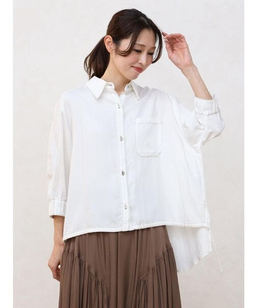 テンセルドロストシャツ