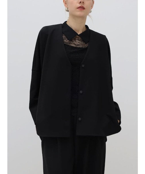 ノーカラードルマンスリーブジャケット