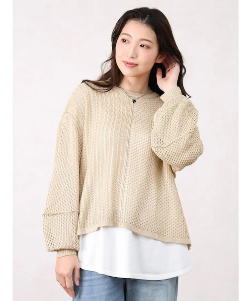 レイヤード風ドッキングラメニット