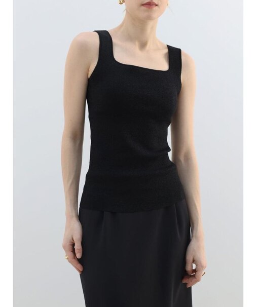 スクエアネックニットタンク