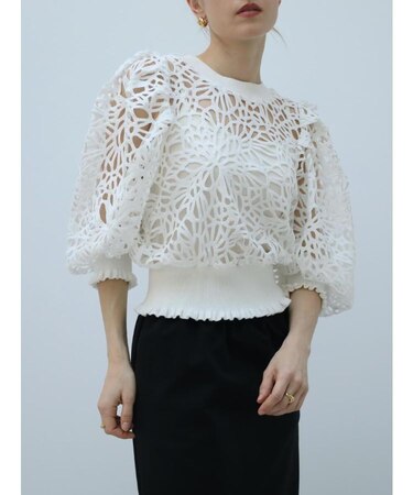 ケミカルレースクルーネックPO