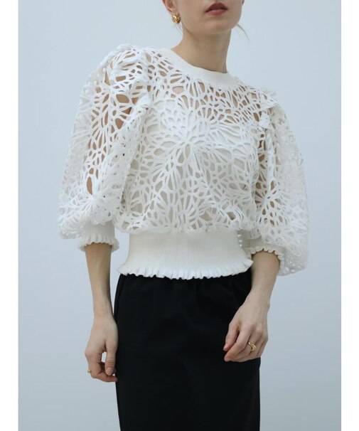 ケミカルレースクルーネックPO