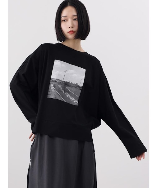 フォトプリントロングスリーブTシャツ