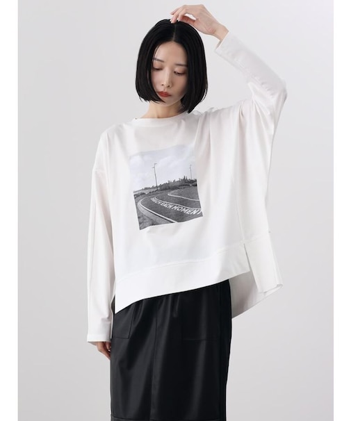フォトプリントロングスリーブTシャツ