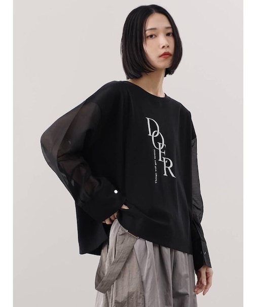 シアーロングスリーブ箔ロゴPO