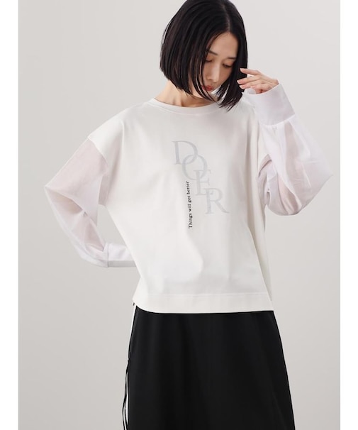 シアーロングスリーブ箔ロゴPO