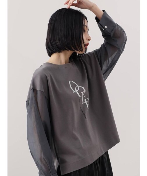 シアーロングスリーブ箔ロゴPO