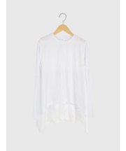 裾ヘムレースロングスリーブプルオーバー