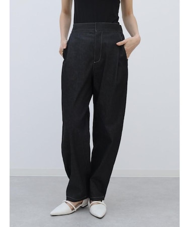 フロントタックデニムカーブパンツ