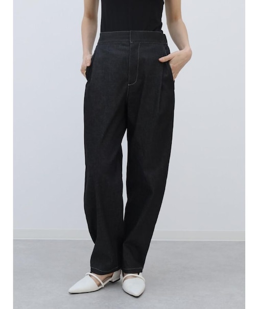 フロントタックデニムカーブパンツ