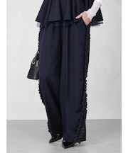 サイドフリルワイドパンツ