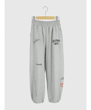 レタリングロゴスウェットパンツ