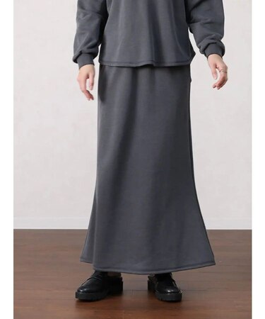 セミフレアスウェットスカート