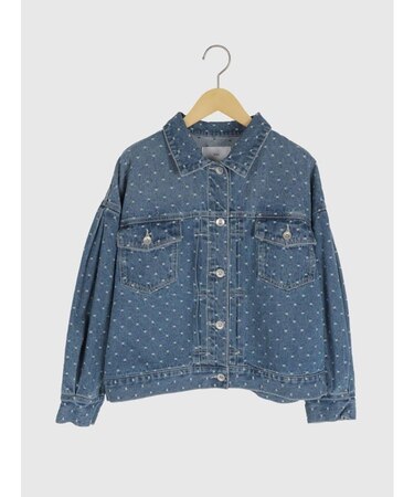 ドットデニムジャケット