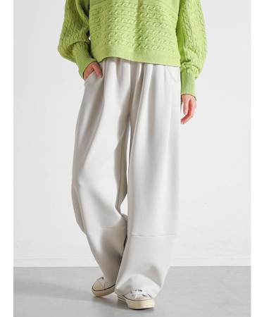 裾切替カーブパンツ