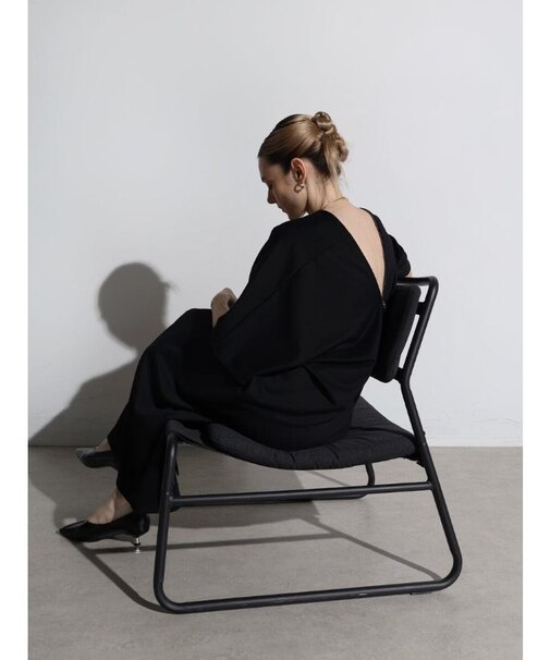 ファスナーネックワンピース