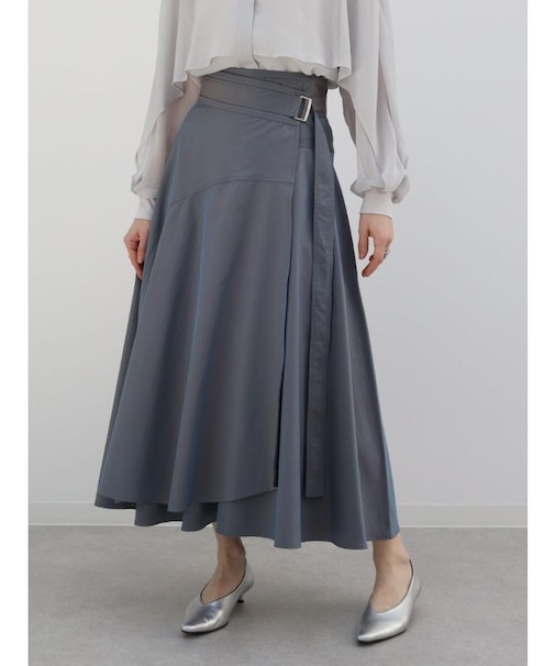 ラップフレアスカート