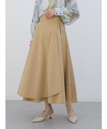 ラップフレアスカート