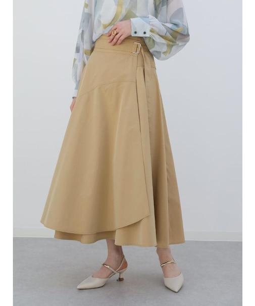 ラップフレアスカート